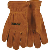 Kinco Men's Large Golden Full Suede Cowhide Work Glove 50-L