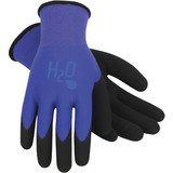 Mud H2O Women's Medium Latex Coated Polyester Cobalt Blue Garden Glove SM7186B/M