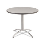 Iceberg CafeWorks Table, Cafe-Height, Round, 36" x 30", Gray/Silver 65621