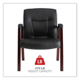 Alera® CHAIR,GUEST,LEATHER,MY,BK ALEMA43ALS10M USS-ALEMA43ALS10M