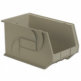 Lewisbins Hang and Stack Bin,Stone,PP,10 in PB1811-10 Stone