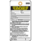 Electromark Cutting, Weldng&Hot Work Permit Tag,PK25 Y604053