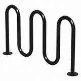 Madrax Bike Rack,Black Color,7 Cap.,3" W QS-H36-7-SF-B