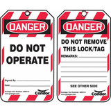 Condor Lockout Tag,Danger Do Not Operate,PK100 48RU12
