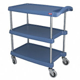 Metro Utility Cart,400 lb. Load Cap.,3 Shelves MY1627-34BU