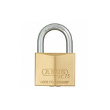 Abus Keyed Padlock, 55/64 in,Square,Gold  75/40 KA