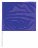 Sim Supply Marking Flag, 15", Blue,PVC,PK100  4515B-200