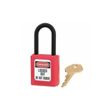 Master Lock Lockout Padlock,KA,Red,1-3/4"H,PK12 406KAS12RED