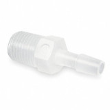 Eldon James Adapter,Thread To Barb,Poly,1/4 In,PK10 A4-3HDPE