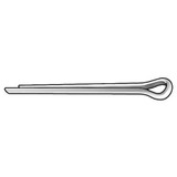 Sim Supply Cotter Pin,5/32 in dia,1.25 in L,PK500  WWG-156-1250-LZ