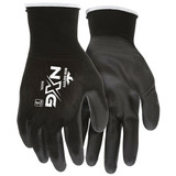 MCR Safety® NXG® PU Gloves, X-Large, Black, 12/Pair