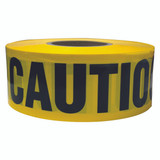 TruForce™ Barricade Tape, "Caution", Yellow/Black, 1/Each