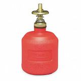 Justrite Dispensing Bottle,8 Oz.,Red,Polyethylene 14004