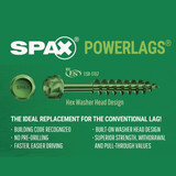 Spax PowerLags 5/16 In. x 3 In. Hex Head Exterior Structure Screw (50 Ct.)
