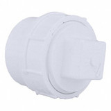 Sim Supply Cleanout Adapter with Plug, 2 in, PVC  1WKR7