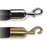 Lawrence Metal Post Rope Snap End, Satin Chrome ROPEEND-SNAP-1S