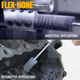 Flex-Hone Tool Flexible Cyl Hone,BoreDia1-1-2in,180Grit BC11218