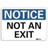 Lyle Notice Sign,10 in x 14 in,Aluminum U5-1430-RA_14X10