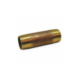 Manufacturer Varies Nipple,Red Brass,3/8 x 4 In,Threaded 462-040