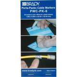 Brady Wire Marker Book,Write-On,Self-Laminatng PWC-PK-6