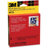3m Double-Sided Foam Tape,5 yd L,3-4" W 4026