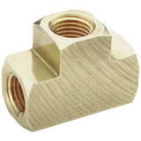 Parker Extruded Tee,Brass,3/8 in Pipe Size,FNPT L2203P-6