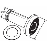 Sim Supply Door Viewer,Polished,9/16" Hole Dia.  19-215