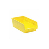 Quantum Storage Systems Shelf Bin,Yellow,Polypropylene,4 in QSB102YL