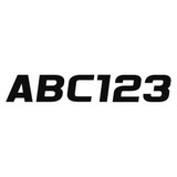 Hardline Products Number and Letter Combo Kit,Black,3 in.H GBLK700EC