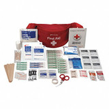Sim Supply First Aid Kit w/House,87pcs,3.5x8",Red  59475