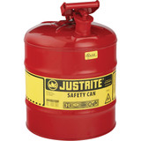 Justrite 5 Gal. Type I Galvanized Steel Safety Fuel Can, Red 7150100