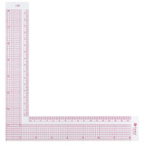 Westcott L-Square,PVC,Transparent,8in L-808