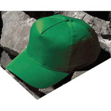 Occunomix Bump Cap,Baseball,Hook-and-Loop,Green V410-B05