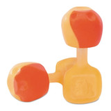 TrustFit Pod Earplug, Foam, Orange, Uncorded