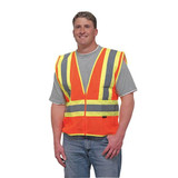 Kishigo High Visibility Vest,Class 2,5XL,Orange 1055-5X