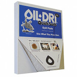 Oil-Dri Absorb Pad,Oil-Based Liquids,White,PK20 L70320
