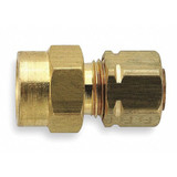 Parker Connector,Brass,CompxF,3/8In,PK10 66CA-6-6