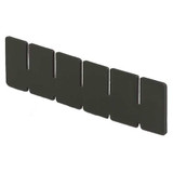 Lewisbins Divider,Black,Polyethylene,1.9 in DV0825 XL