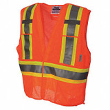 Viking Safety Vest,Mesh,Orange,L/XL U6125O-L/XL