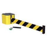 Retracta-Belt Wall Barrier, 30ft Black/Yellow Belt WM412YW30-BYD-RE