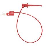 Pomona Electronics Mini Test Clip,300VDC,5A,12 In. L,Red 3781-12-2