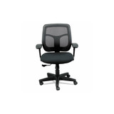 Eurotech Apollo Mid-Back Mesh Chair, 18.1" To 21.7" Seat Height, Black MT9400BK