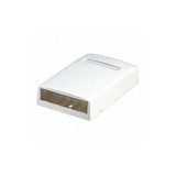 Panduit Surface Mount Box,Mini Com,4 Port,Ivory CBX4EI-AY
