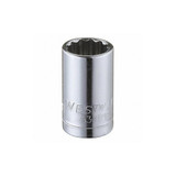 Westward Socket, Steel, Chrome, 9 mm 53YR15