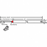 Sim Supply Tube Balance,Bearing,23-5/8" L  72-P21RR-1