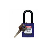 Brady Lockout Padlock,KD,Purple,1-3/4"H 123331