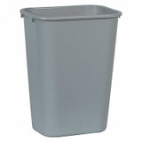 Rubbermaid Commercial Trash Can,Rectangula,10-21/64 gal.,Gray FG295700GRAY