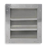 Dayton Louver,Adj w/ 28 to 46 In,Aluminum 2FTV4