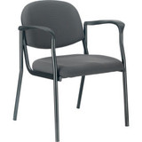 Interion Fabric Guest Chair With Arms Gray