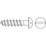 Sim Supply Rd Hd Wood Scrw,Zinc,#8,1/2"L,PK100  WSRI0-800500-100P